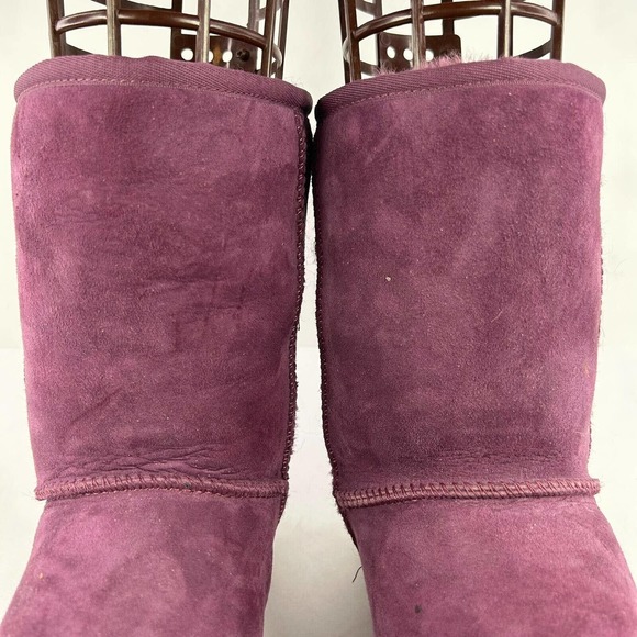 UGG Australia Women's Sheepskin Short Boot US 9 Purple Winter Boots 5825 - Picture 7 of 15